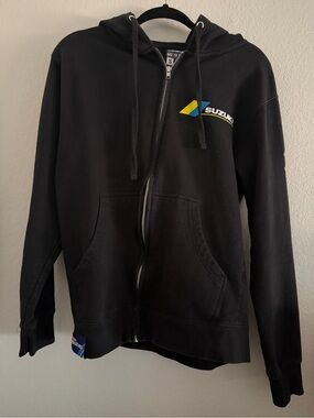 Suzuki Sports Hoodie Black Full Zip